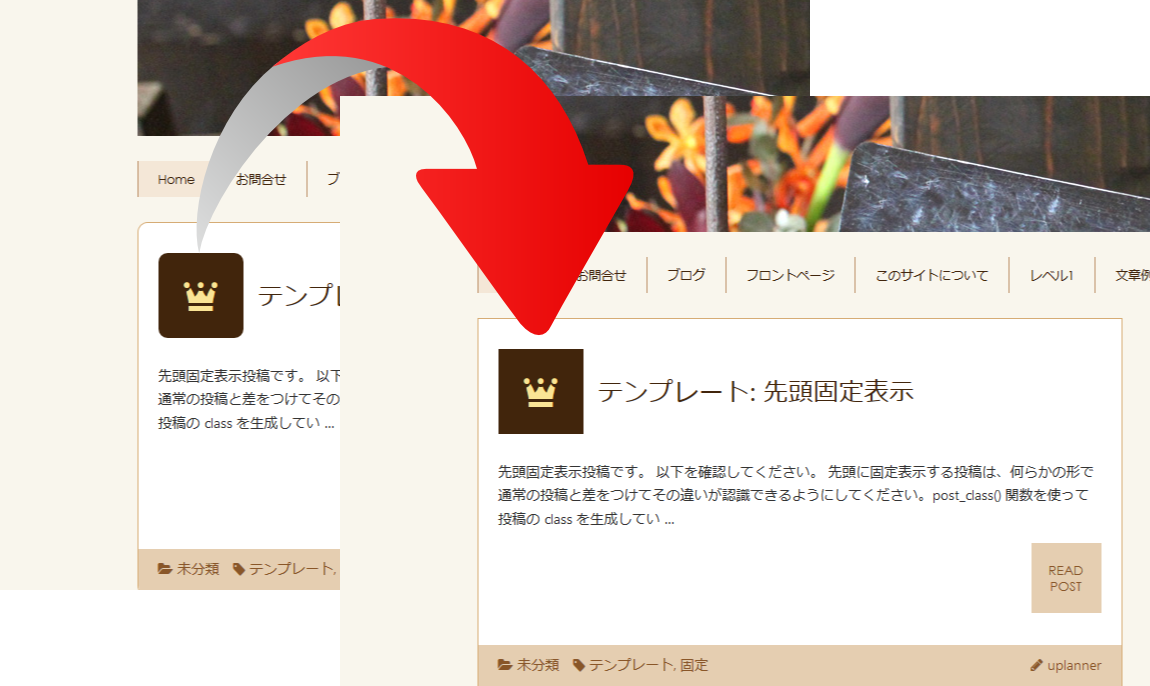 wordpressテーマchocolateをカスタマイズしたchocouplanner